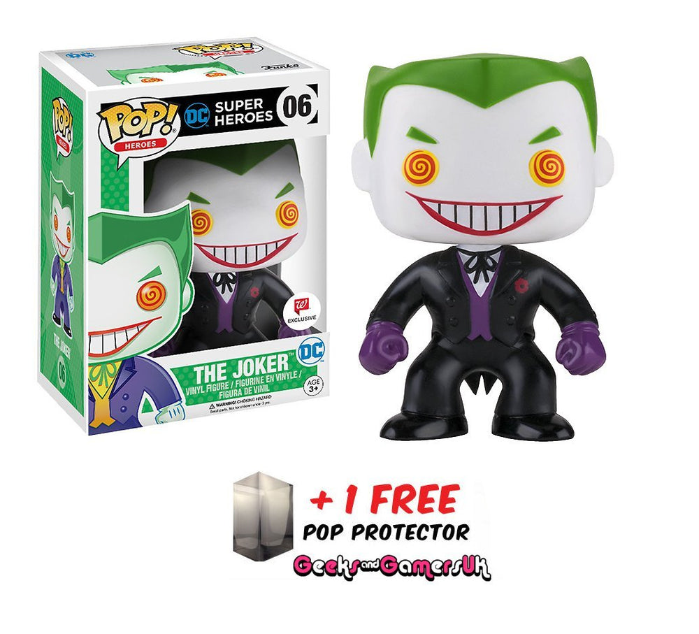 Funko Pop DC Super Heroes Black Suit Joker #06 Walgreens Exclusive FUNKO