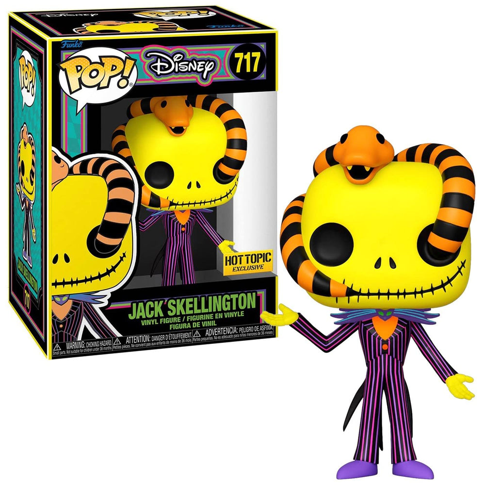 Funko Nightmare Before Christmas POP! Disney Jack Skellington Exclusive Vinyl Figure #717 [Blacklight, Snake] FUNKO