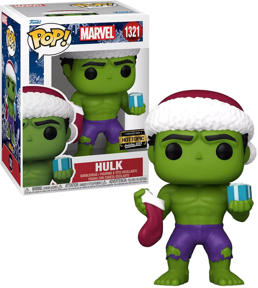 Funko Marvel Pop! Hulk with Gift Vinyl Bobble-Head Hot Topic Exclusive Vinyl Figure FUNKO