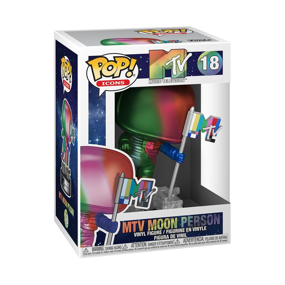 Funko POP Pop! Ad Icons: MTV - Rainbow Moon Person Multicolor One Size FUNKO