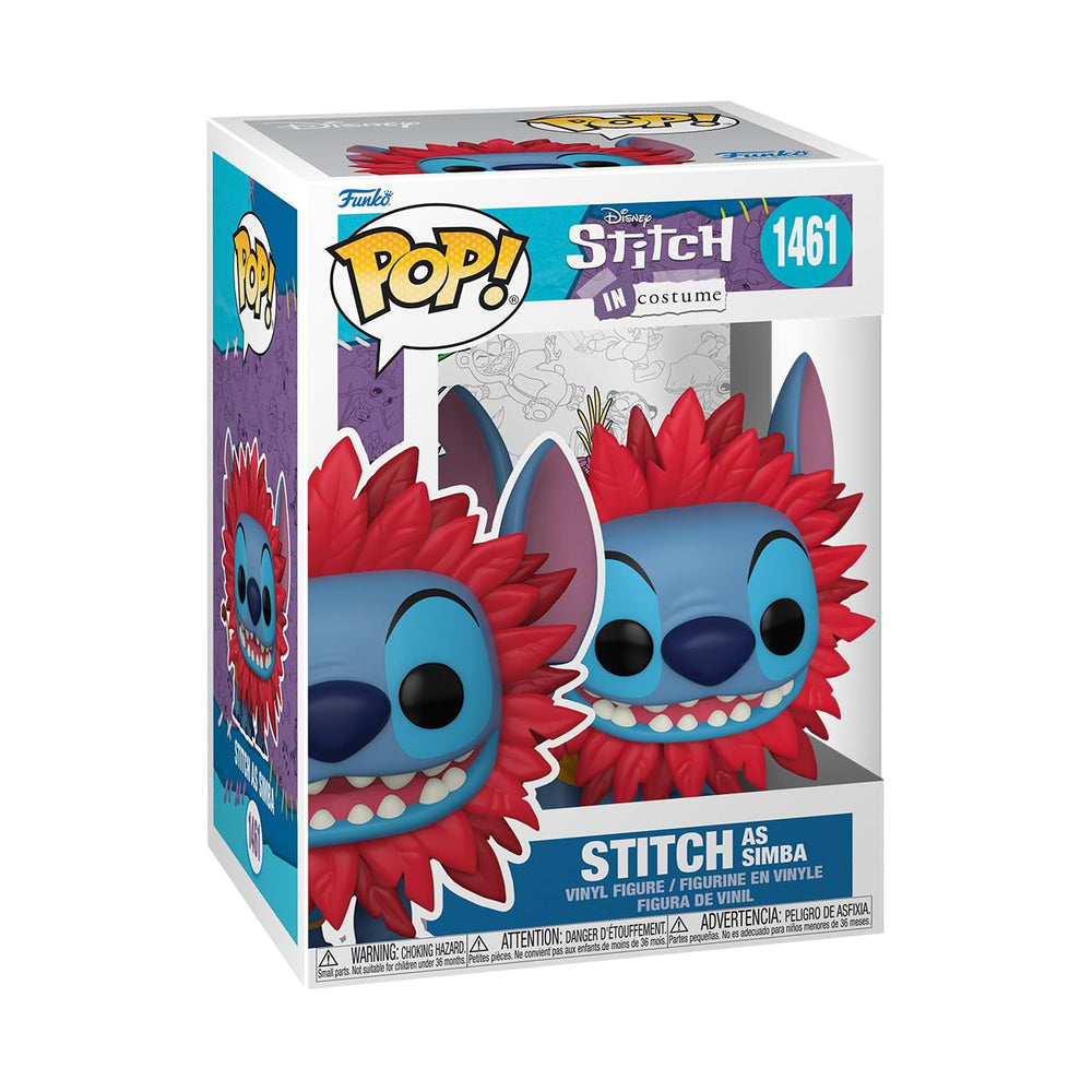 Funko POP! Disney: Stitch Costume - The Lion King - Stitch as Simba - Collectable Vinyl Figure - Gift Idea - Official Merchandise - for Kids & Adults - Movies Fans - Model Figure for Collectors FUNKO