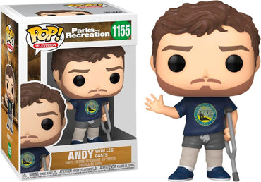 Funko, Parks and Rec Andy in Leg Casts POP! Vinyl Exclusive FUNKO