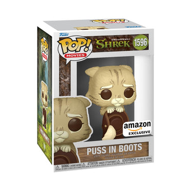 Funko Pop! Movies: DreamWorks 30th Anniversary - Shrek, Puss in Boots Brown, Amazon Exclusive FUNKO