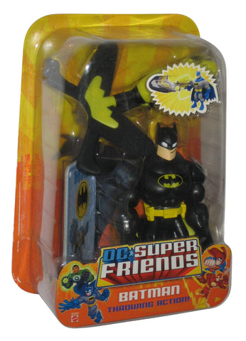 Mattel DC Batman Black Suit 6" Super Friends Figure w/ Throwing Action FIGURE