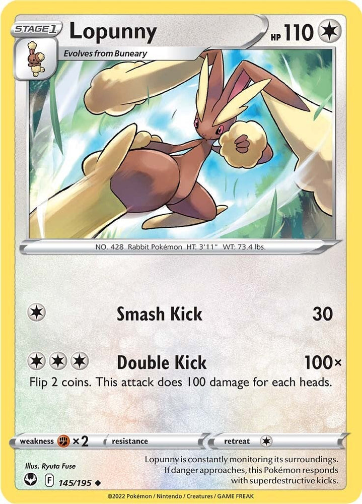 Lopunny (145/195) [Sword & Shield: Silver Tempest] Pokémon