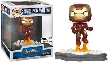 Funko Pop! Deluxe, Marvel: Avengers Assemble Series - Iron Man, Amazon Exclusive, Figure 1 of 6 FUNKO