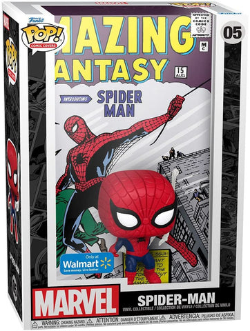 Funko POP Pop Cover! Marvel: Amazing Spider-Man (Exc), Collectible Action Vinyl Figure - 60931, Multicolor FUNKO