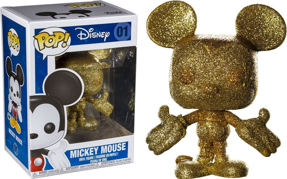 Funko Pop Disney: Gold Diamond Glitter Mickey Mouse Collectible Figure, Multicolor FUNKO