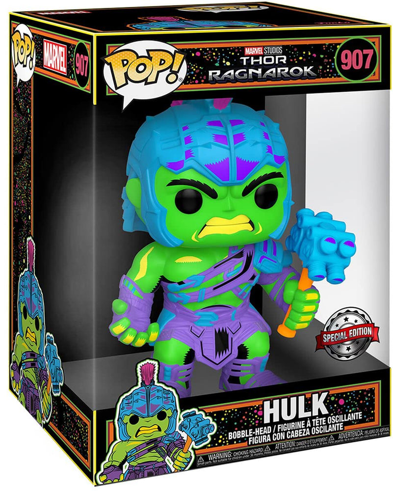 Funko POP! Marvel: Thor Ragnarok: Gladiator Hulk (Black Light)(Special Edition) - 10in Jumbo - 907 //57928 FUNKO