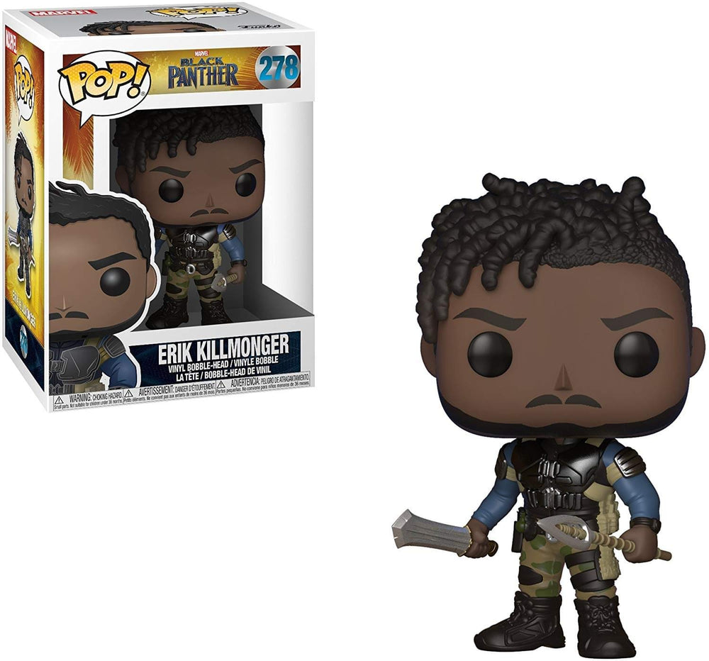 Funko Pop! Marvel: Black Panther Movie-Erik Killmonger (Styles May Vary) Collectible Figure FUNKO