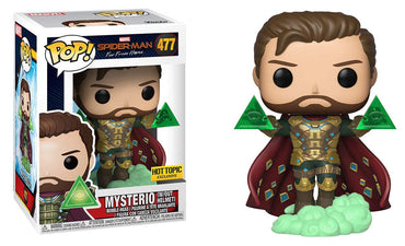 POP! Funko Marvel Spider-Man: FAR from Home Mysterio (W/Out Helmet) Vinyl Bobble-Head Exclusive #477 FUNKO