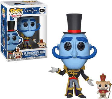 Funko Pop Movies: Coraline - Mr. Bobinsky with Mouse Collectible Figure, Multicolor FUNKO