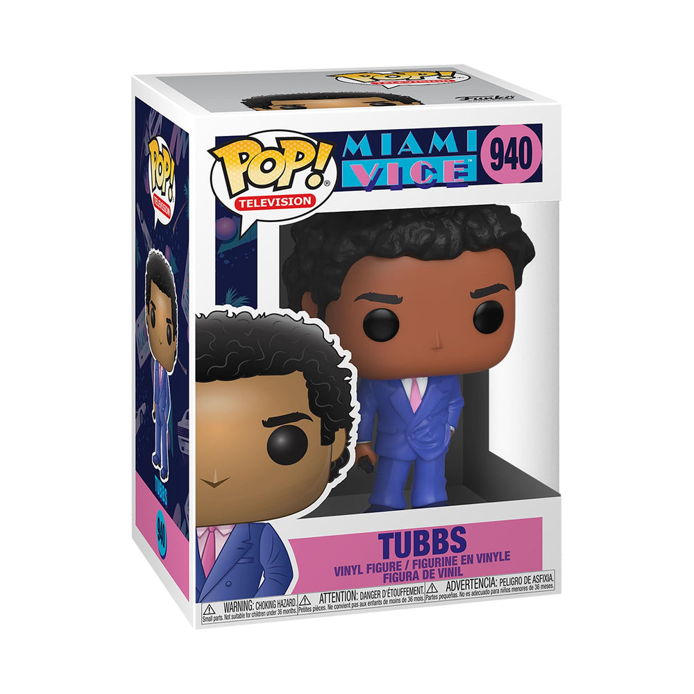 Funko POP! TV: Miami Vice - Ricardo Tubbs | Official Crime Drama Merch - Collectable Vinyl Figurine for Shelf Display - Birthday Gift Idea for Fans and Collectors FUNKO
