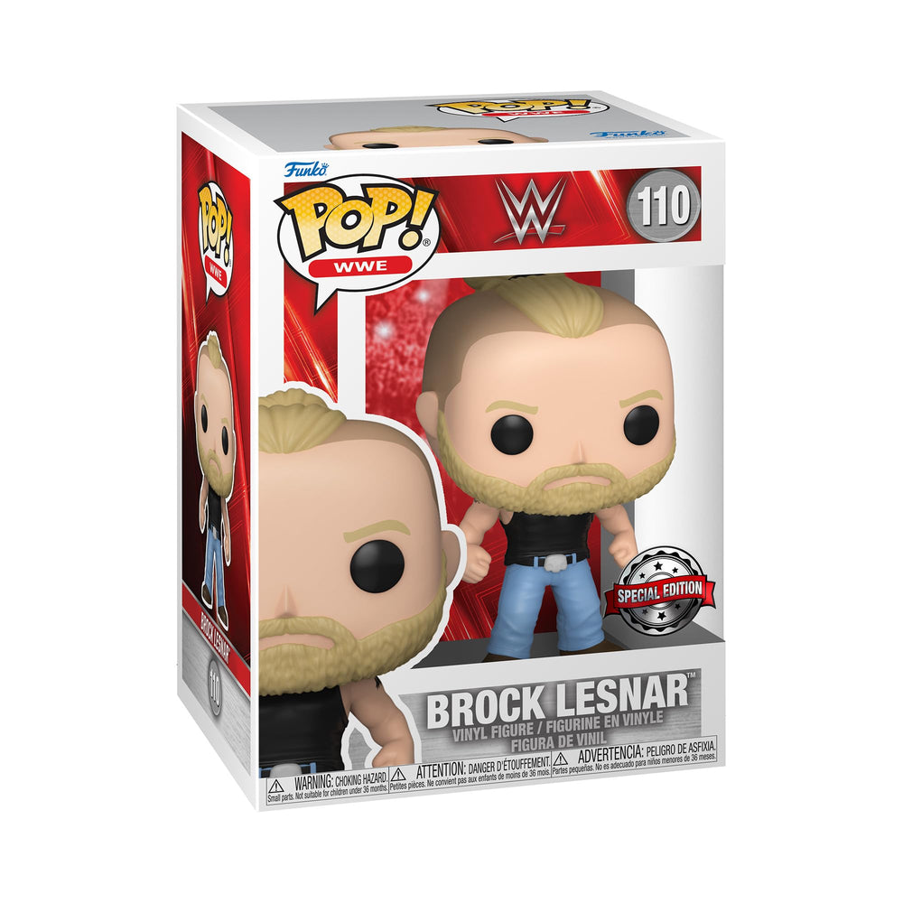 Funko Pop WWE: Brock Lesnar - Amazon Exclusive - Collectable Vinyl Figure - Gift Idea - Official Merchandise - Toys for Kids & Adults - Sports Fans - Model Figure for Collectors and Display FUNKO