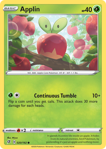 Applin (020/192) [Sword & Shield: Rebel Clash] Pokémon