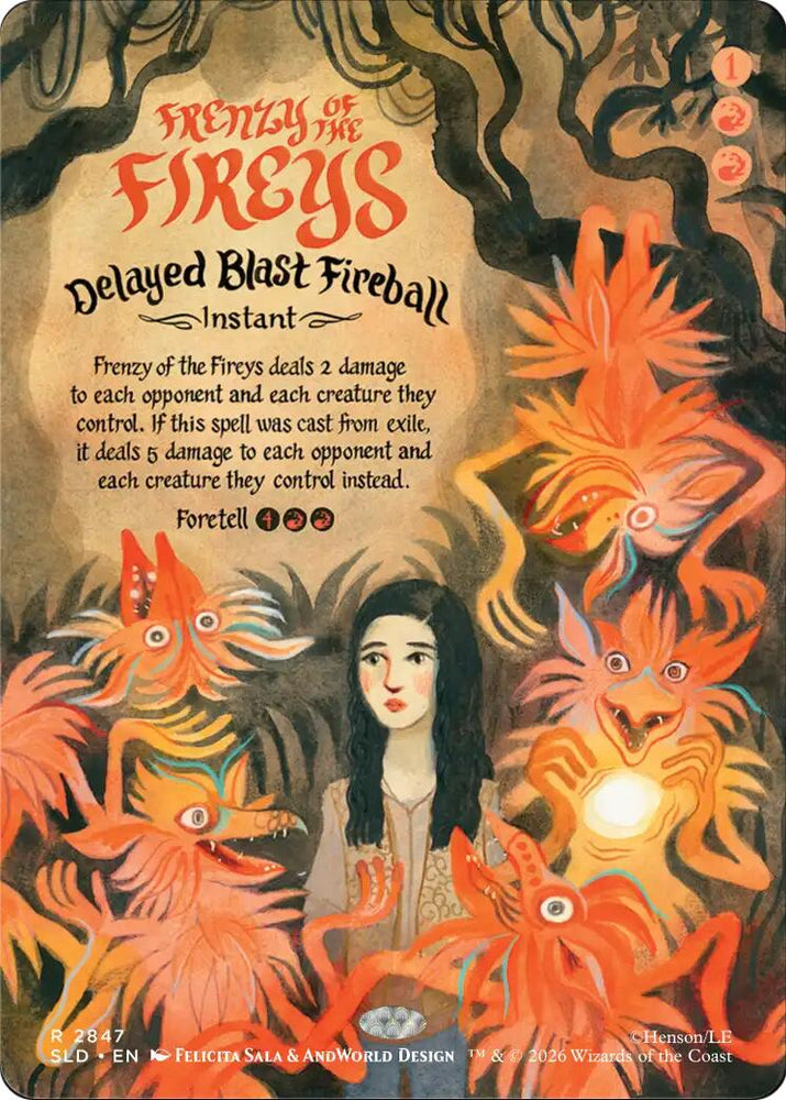Frenzy of the Fireys - Delayed Blast Fireball [Secret Lair Drop Series] Magic: The Gathering