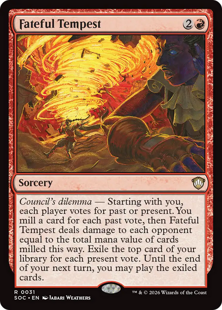 Fateful Tempest [Secrets of Strixhaven Commander] Magic: The Gathering