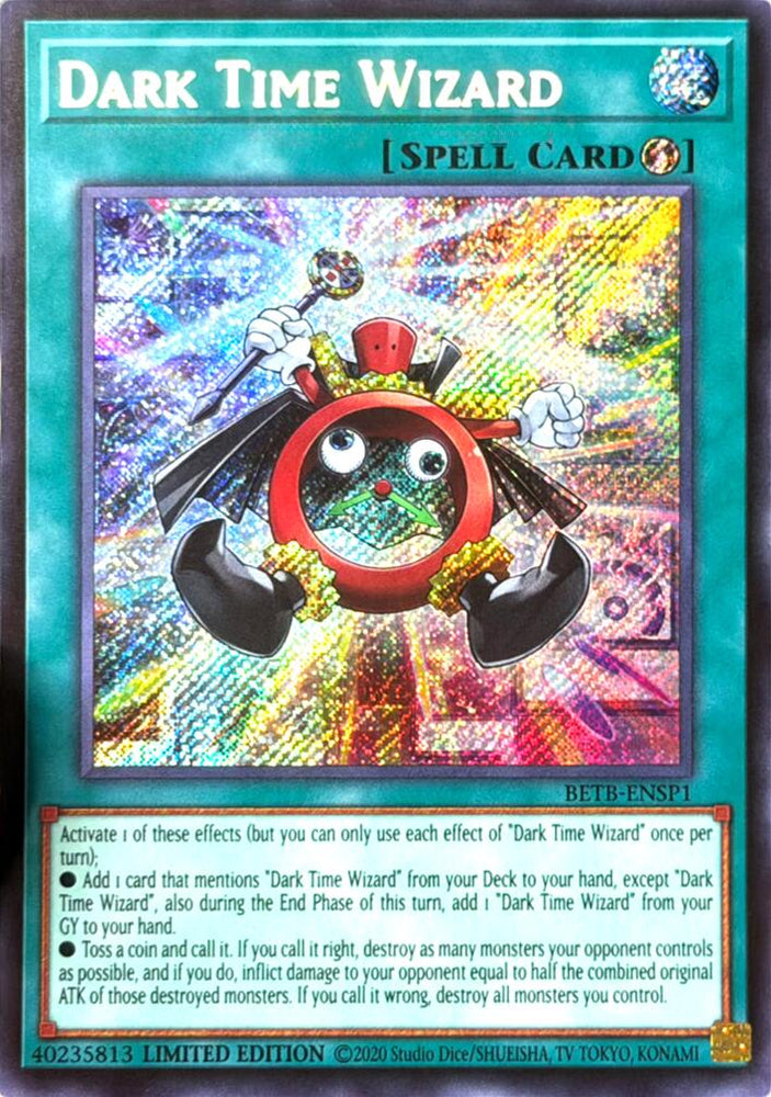 Dark Time Wizard (Secret Rare) [BETB-ENSP1] Secret Rare Yu-Gi-Oh!