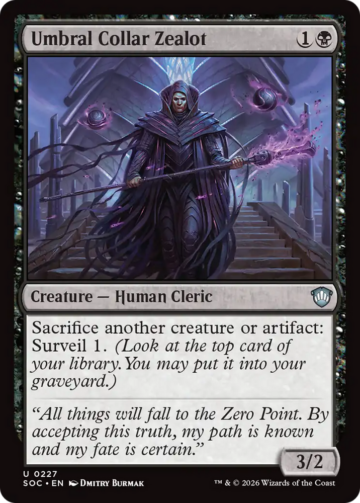 Umbral Collar Zealot [Secrets of Strixhaven Commander] Magic: The Gathering