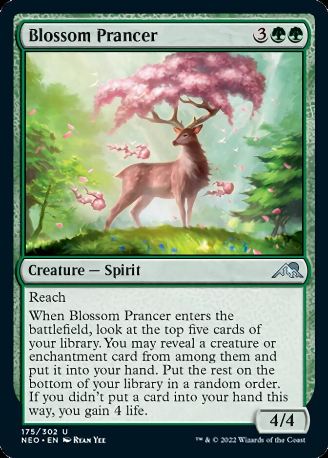 Blossom Prancer [Kamigawa: Neon Dynasty] Magic: The Gathering