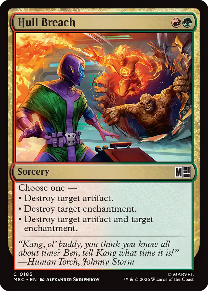 Hull Breach (Surge Foil) [Marvel Super Heroes Commander] Magic: The Gathering