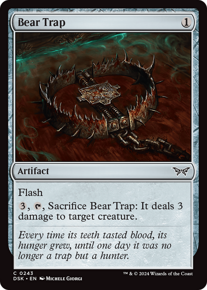 Bear Trap [Duskmourn: House of Horror] Magic: The Gathering