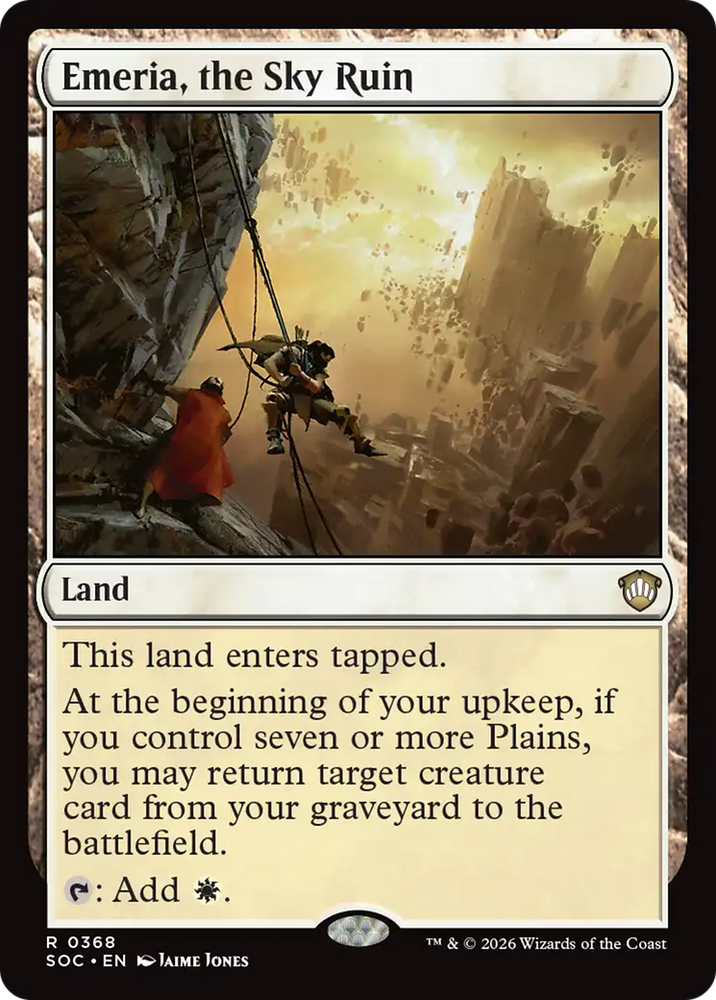 Emeria, the Sky Ruin [Secrets of Strixhaven Commander] Magic: The Gathering