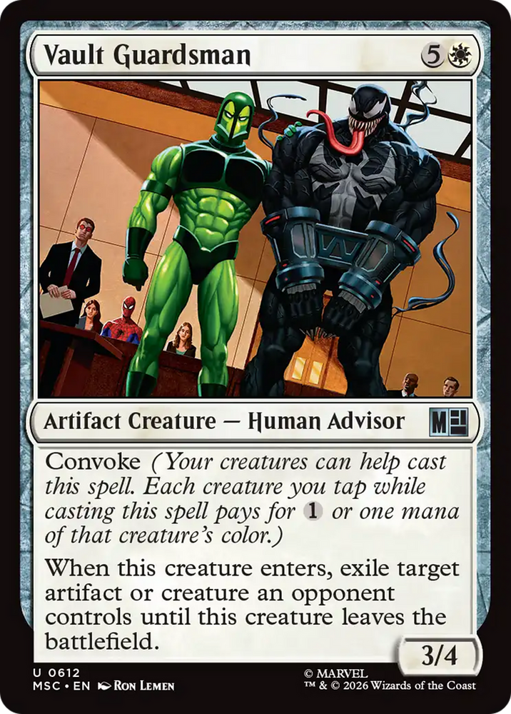 Vault Guardsman [Marvel Super Heroes Commander] Magic: The Gathering