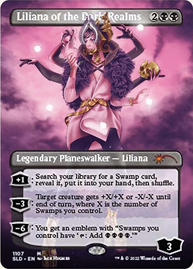 Liliana of the Dark Realms (Borderless) [Secret Lair Drop Series] Magic: The Gathering