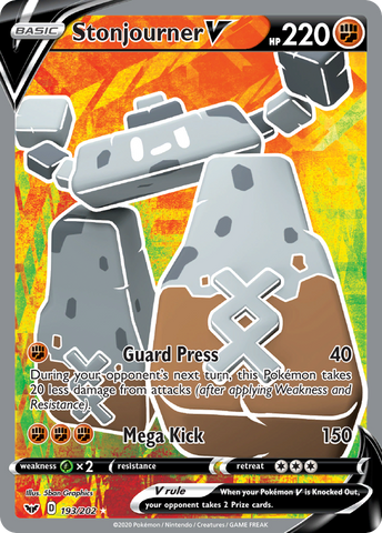 Stonjourner V (193/202) [Sword & Shield: Base Set] Pokémon