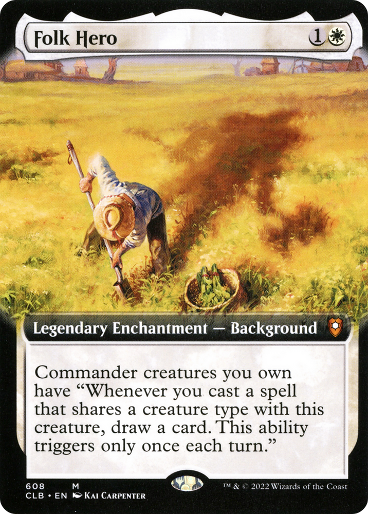 Folk Hero (Surge Foil) [Marvel Super Heroes Commander] Magic: The Gathering