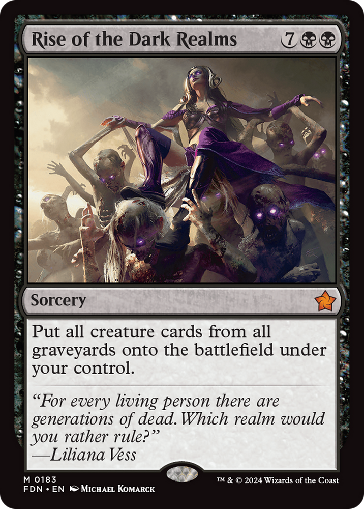 Rise of the Dark Realms [Foundations] Magic: The Gathering