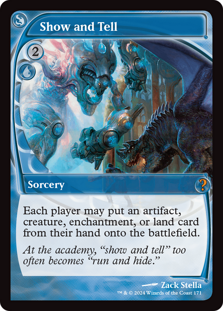 Show and Tell (Future Sight) [Mystery Booster 2] Magic: The Gathering