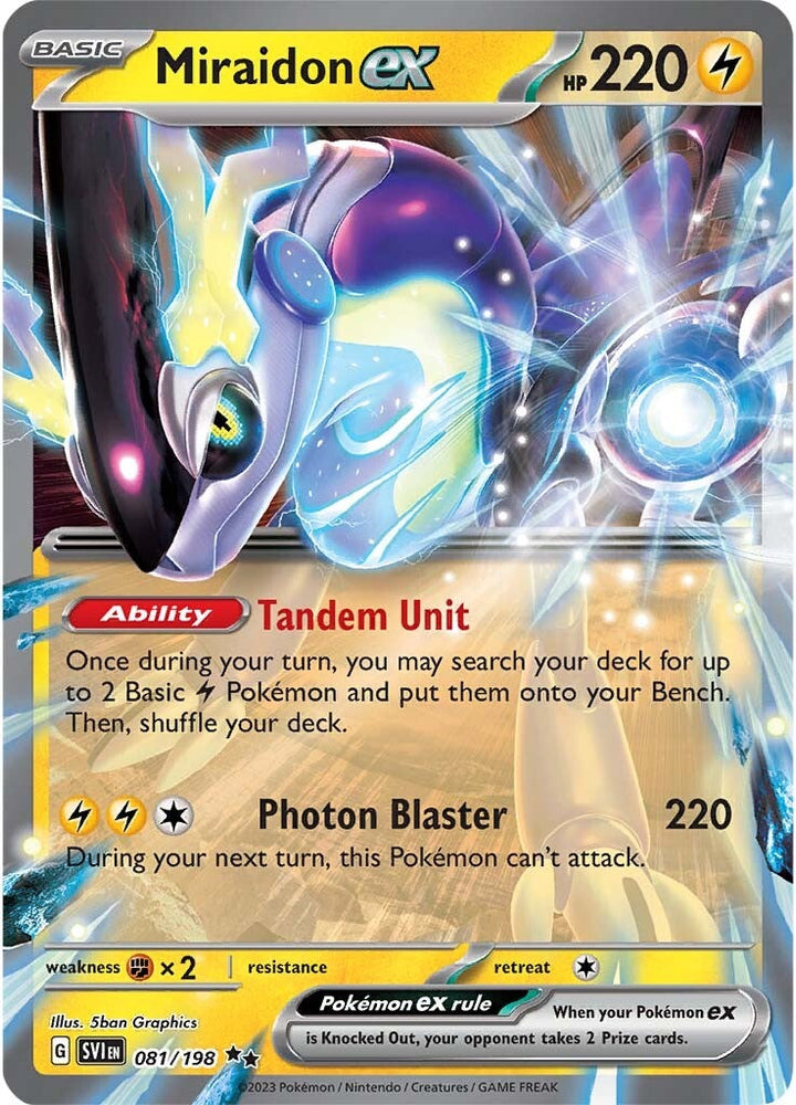 Miraidon ex (081/198) (Jumbo Card) [Scarlet & Violet: Base Set] Pokémon