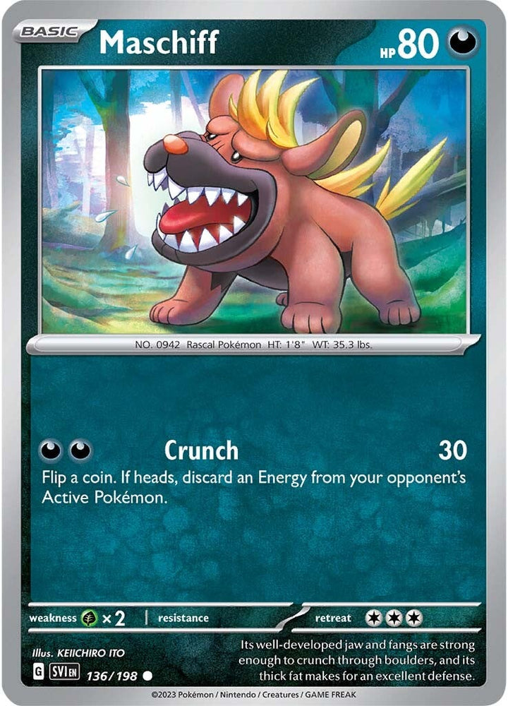 Maschiff (136/198) [Scarlet & Violet: Base Set] Pokémon