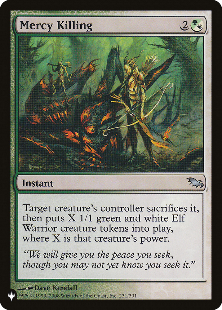 Mercy Killing [The List] Magic: The Gathering