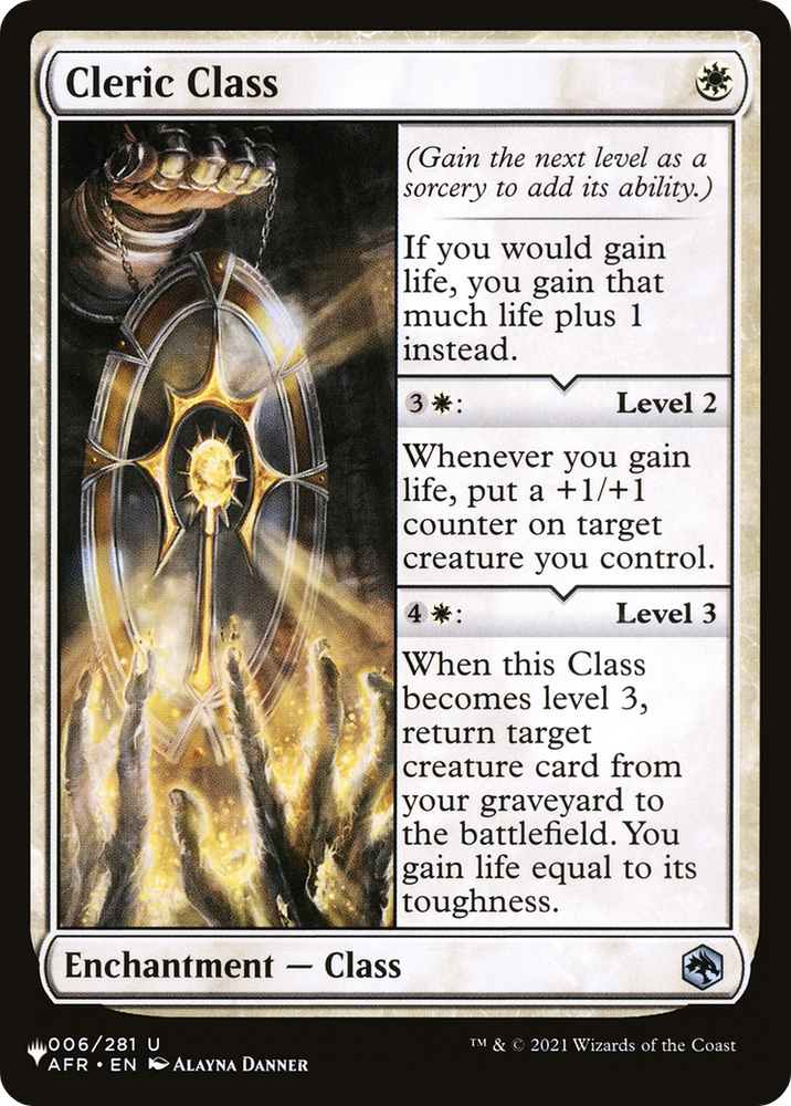 Cleric Class [The List] Magic: The Gathering
