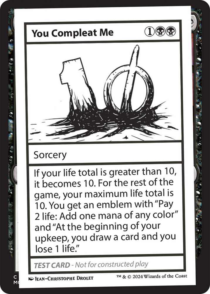 You Compleat Me [Mystery Booster 2 Playtest Cards] Magic: The Gathering