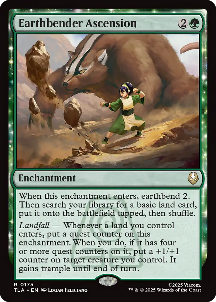 Earthbender Ascension [Avatar: The Last Airbender] Magic: The Gathering