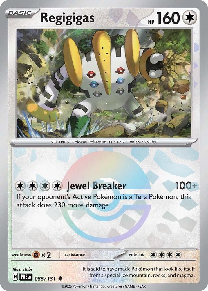 Regigigas (086/131) (Poke Ball Pattern) [Scarlet & Violet: Prismatic Evolutions] Pokémon