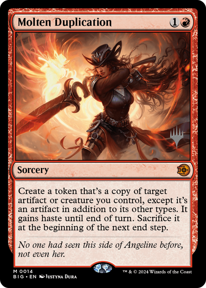 Molten Duplication [Outlaws of Thunder Junction: The Big Score Promos] Magic: The Gathering