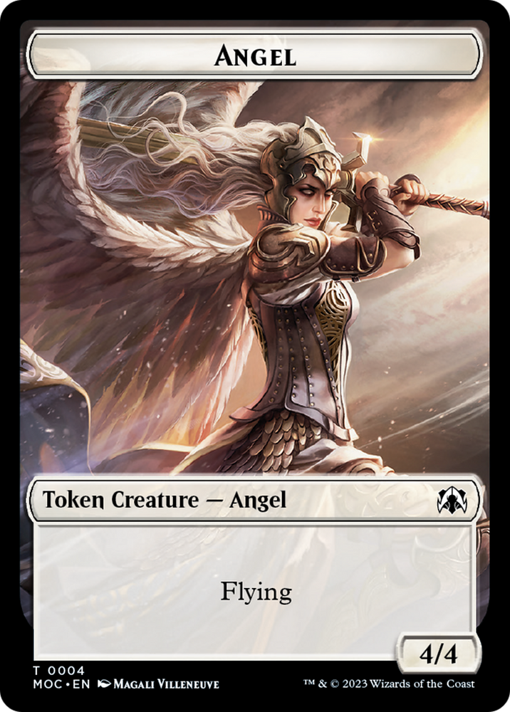 Eldrazi // Angel (4) Double-Sided Token [March of the Machine Commander Tokens] Magic: The Gathering