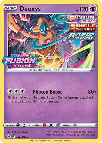 Deoxys (SWSH170) (Prerelease Promo) [Sword & Shield: Black Star Promos] Pokémon