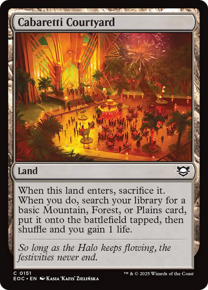 Cabaretti Courtyard [Edge of Eternities Commander] Magic: The Gathering
