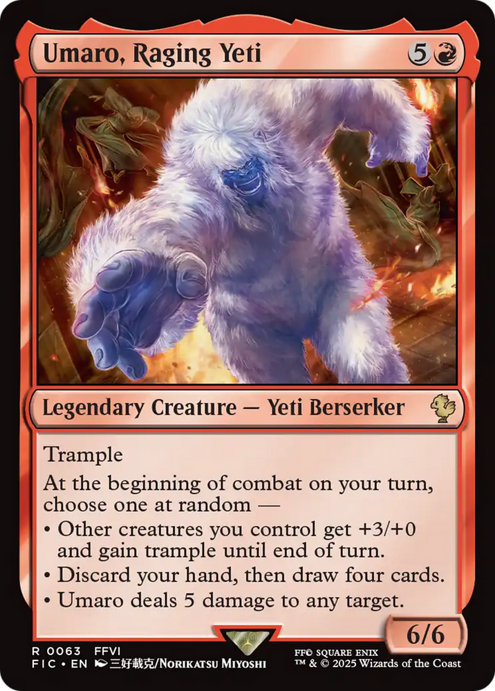 Umaro, Raging Yeti [FINAL FANTASY Commander] Magic: The Gathering