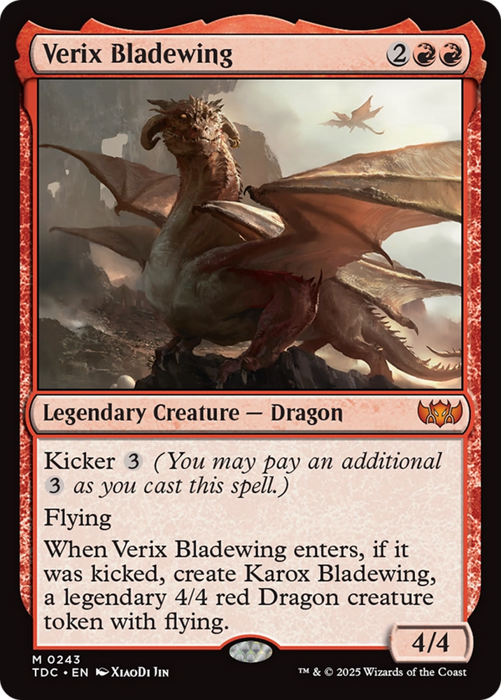 Verix Bladewing [Tarkir: Dragonstorm Commander] Magic: The Gathering