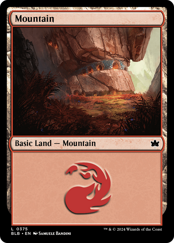 Mountain (0375) [Bloomburrow] Magic: The Gathering