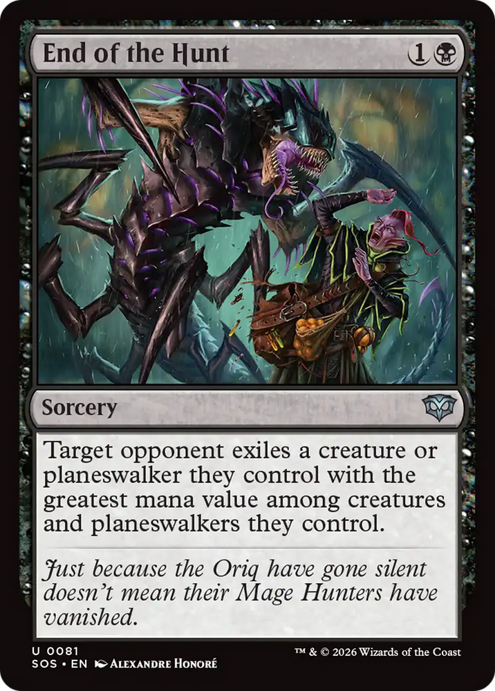 End of the Hunt [Secrets of Strixhaven] Magic: The Gathering