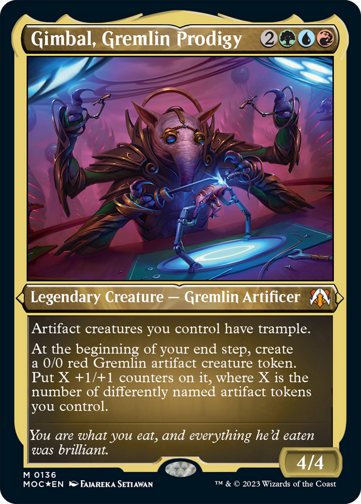 Gimbal, Gremlin Prodigy (Display Commander) [March of the Machine Commander] Magic: The Gathering