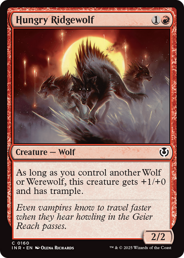 Hungry Ridgewolf [Innistrad Remastered] Magic: The Gathering